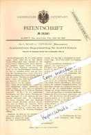 Original Patent - Dr. L. Wulff In Gadebusch I. Mecklenburg , 1883 , Condensations-Doppelwandung , Brauerei , Bier !!! - Gadebusch