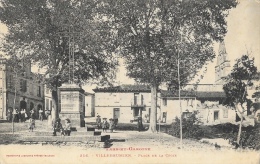 Villebrumier (Tarn Et Garonne) - Place De La Croix - Enfants Sur La Place - Carte JF - Villebrumier