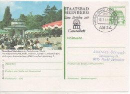 Nr. 3831,  Ganzsache Deutsche Bundespost,  Staatsbad Meinberg - Cartoline Illustrate - Usati