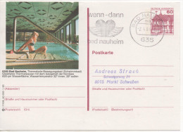 Nr. 3834,  Ganzsache Deutsche Bundespost,  Bad Nauheim - Cartes Postales Illustrées - Oblitérées