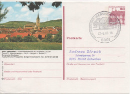 Nr. 3839,  Ganzsache Deutsche Bundespost,  Igersheim - Cartoline Illustrate - Usati