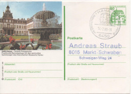 Nr. 3840,  Ganzsache Deutsche Bundespost,  Hanau - Cartoline Illustrate - Usati