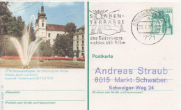 Nr. 3845,  Ganzsache Deutsche Bundespost,  Donaueschingen - Cartes Postales Illustrées - Oblitérées