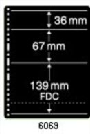 PRINZ Einsteckblätter 6779 Prinz-System, Doppelseitig 3 Fächer 36, 67 Und 139 Mm Höhe (FDC) - Vierges