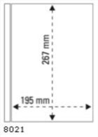 PRINZ PRO-FIL System 8021 Einsteckblatt 1 Fach 267 X 195 Mm - Blankoblätter