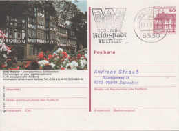 Nr. 3849,  Ganzsache Deutsche Bundespost,  Wetzlar - Bildpostkarten - Gebraucht