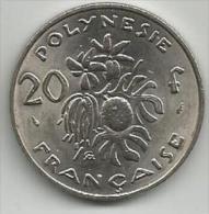 Polynesie Francaise French Polynesia 20 Francs 1977. - Frans-Polynesië