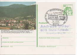 Nr. 3866,  Ganzsache Deutsche Bundespost,  Bodenmais - Illustrated Postcards - Used