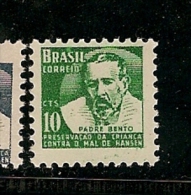 Brazil ** & Preservação Da Criança Contra O Mal De Hansen, Padre Bento 1958 (669) - Neufs