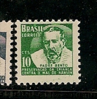 Brazil ** & Preservação Da Criança Contra O Mal De Hansen, Padre Bento 1958 (669) - Unused Stamps