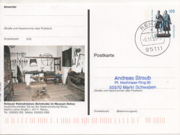 Nr. 3878,  Ganzsache Deutsche Bundespost,  Rehau - Cartes Postales Illustrées - Oblitérées