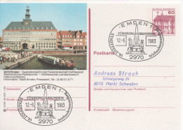 Nr. 3887,  Ganzsache Deutsche Bundespost, Emden - Illustrated Postcards - Used