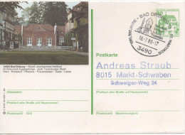 Nr. 3892,  Ganzsache Deutsche Bundespost, Bad Driburg - Illustrated Postcards - Used