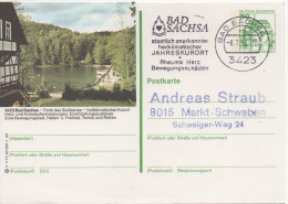 Nr. 3894,  Ganzsache Deutsche Bundespost, Bad Sachsa - Illustrated Postcards - Used