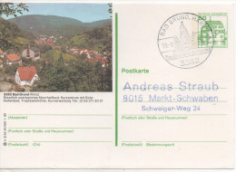 Nr. 3896,  Ganzsache Deutsche Bundespost, Bad Grund - Illustrated Postcards - Used