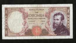 ITALIA - 10000 Lire MICHELANGELO (Firme: Carli / Ripa - Decr. 03 / 07 /1962) - REPUBBLICA ITALIANA - 10000 Liras