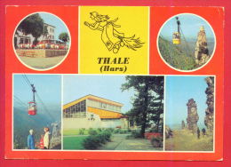 162025 / Thale ( Harz ) -  Cable Car Seilbahn Aerial Lift Teleporte Luftseilbahn Witch With A Broom - Germany Allemagne - Thale