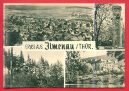 162029 /  ILMENAU ( Thüringen ) - KICKELHAHNTURM ,TEIANSICHT , SCWALBENSTEIN , GOETHE OBERSCHULE - Germany Allemagne - Ilmenau