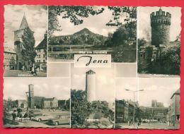 162036 / Jena -  JOHANNISTOR , HOUSBERG BRIDGE , PULVERTURM , ZANTROLER PLATZ , FUCHSTURM  TEICHGRABEN Germany Allemagne - Jena