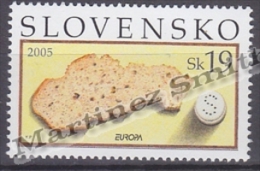 Slovakia - Slovaquie 2005 Yvert 444 Europa Cept. Gastronomy - MNH - Neufs