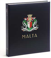 DAVO 6641 Luxus Binder Briefmarkenalbum Malta I - Large Format, Black Pages