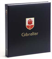 DAVO 5141 Luxus Binder Briefmarkenalbum Gibraltar I - Grand Format, Fond Noir