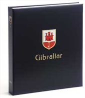 DAVO 5142 Luxus Binder Briefmarkenalbum Gibraltar II - Formato Grande, Sfondo Nero
