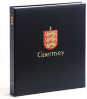 DAVO 4841 Luxus Binder Briefmarkenalbum Guernsey I - Grand Format, Fond Noir