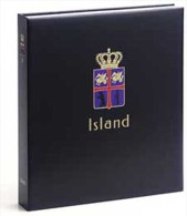 DAVO 9041 Luxus Binder Briefmarkenalbum Island I - Grand Format, Fond Noir