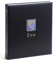 DAVO 5741 Luxus Binder Briefmarkenalbum Irland I - Large Format, Black Pages