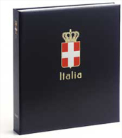 DAVO 6141 Luxus Binder Briefmarkenalbum Italien Roy. Ich - Large Format, Black Pages