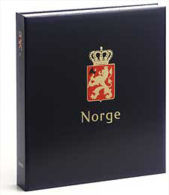 DAVO 7042 Luxus Binder Briefmarkenalbum Norwegen II - Formato Grande, Fondo Negro