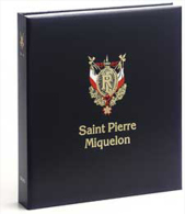 DAVO 4041 Luxe Binder Stamp Album St.Pierre & Miquelon I - Formato Grande, Fondo Negro