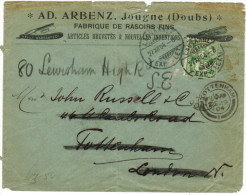 SVIZZERA - SUISSE - HELVETIA - 1904 - 5 + Change Address - Viaggiata Da Lausanne Per Tottenham + London, England - Brieven En Documenten