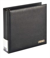 Lindner 3520 Ringbinder PUBLICA S - Large Format, Black Pages