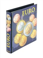 Lindner 1608M Vordruckalbum Euro-Kursmünzensätze: Alle Euro-Länder - Grand Format, Fond Noir