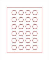 Lindner 2110E Velourseinlage Rot 2110E (Ø 32,5 Mm) - Matériel