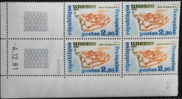 FRANCE COIN DATE Du 4.12.81  - 4 TIMBRES De SERVICE NEUFS** N° 70 Y&T : 6,00€ - 1980-1989