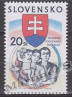 Slovakia - Slovaquie 2003 Yvert 384 10th Anniversary Of The Republic - MNH - Nuevos