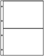 Lindner 8812 Pocket Pages A4 Crystal Clear With 2 Pockets (220 X 150 Mm) - Pack Of 10 - Matériel