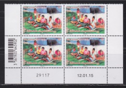 = Bloc 4 Timbres Datés 12.01.15 Wallis Et Futuna Scène De La Vie Quotidienne 85F  N°833 - Ongebruikt