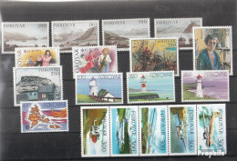 Dänemark - Färöer 1985 Postfrisch Kompletter Jahrgang In Sauberer Erhaltung - Ganze Jahrgänge