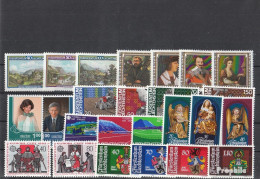 Liechtenstein 1982 Postfrisch Kompletter Jahrgang In Sauberer Erhaltung - Annate Complete