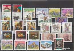 Liechtenstein 1990 Postfrisch Kompletter Jahrgang In Sauberer Erhaltung - Vollständige Jahrgänge
