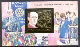 Tchad; BF; Non Dentelé; P.P.Harris Fondateur Du Rotary; SUPERBE!!! RARE!!! - Rotary, Lions Club