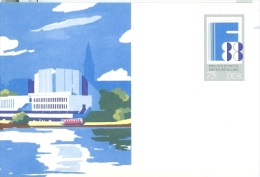 DDR Sonderpostkarte 1988 Ungebraucht Briefmarkenweltausstellung Finlandia Helsinki Stadtansicht - Postkaarten - Ongebruikt