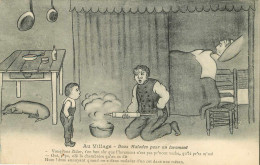 Animaux - Cochons - Cochon - Patois - Humour - Humoristique - Santé - Au Village - Deux Malades Pour Un Lavement - Cochons