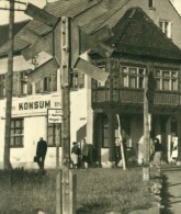 Wolgast MV Konsum Personengruppe Geht Zur Arbeit Marktplatz Sw 13.8.1957 - Wolgast