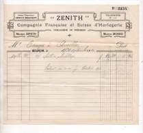 Montres Zenith, Moeris, Compagnie Française Et Suisse D'horlogerie, Besançon 1910 - 1900 – 1949