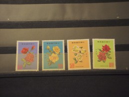 FORMOSA-TAIWAN - 1969 ROSE 4 Valori - NUOVI(++) - Unused Stamps